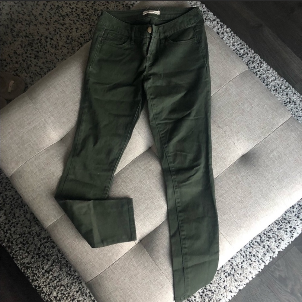 Skinny Olive Pants